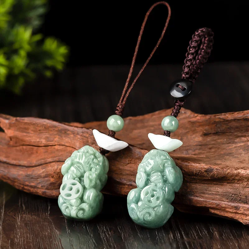 Men Accessories Chain - البورمية الزمرد Pixiu Yuanbao سلسلة هواتف