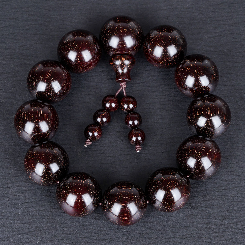 سوار خشب الصندل الأحمر الهندي  - مراجعة Bead Bracelet Men وسعره