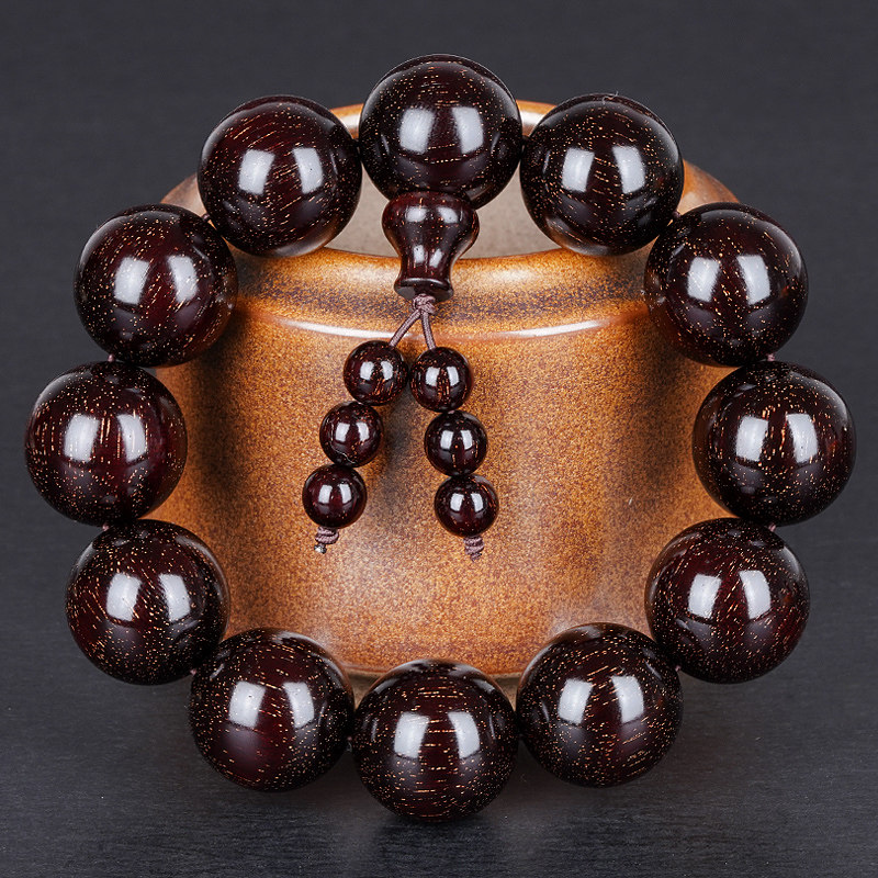 سوار خشب الصندل الأحمر الهندي  - مراجعة Bead Bracelet Men وسعره