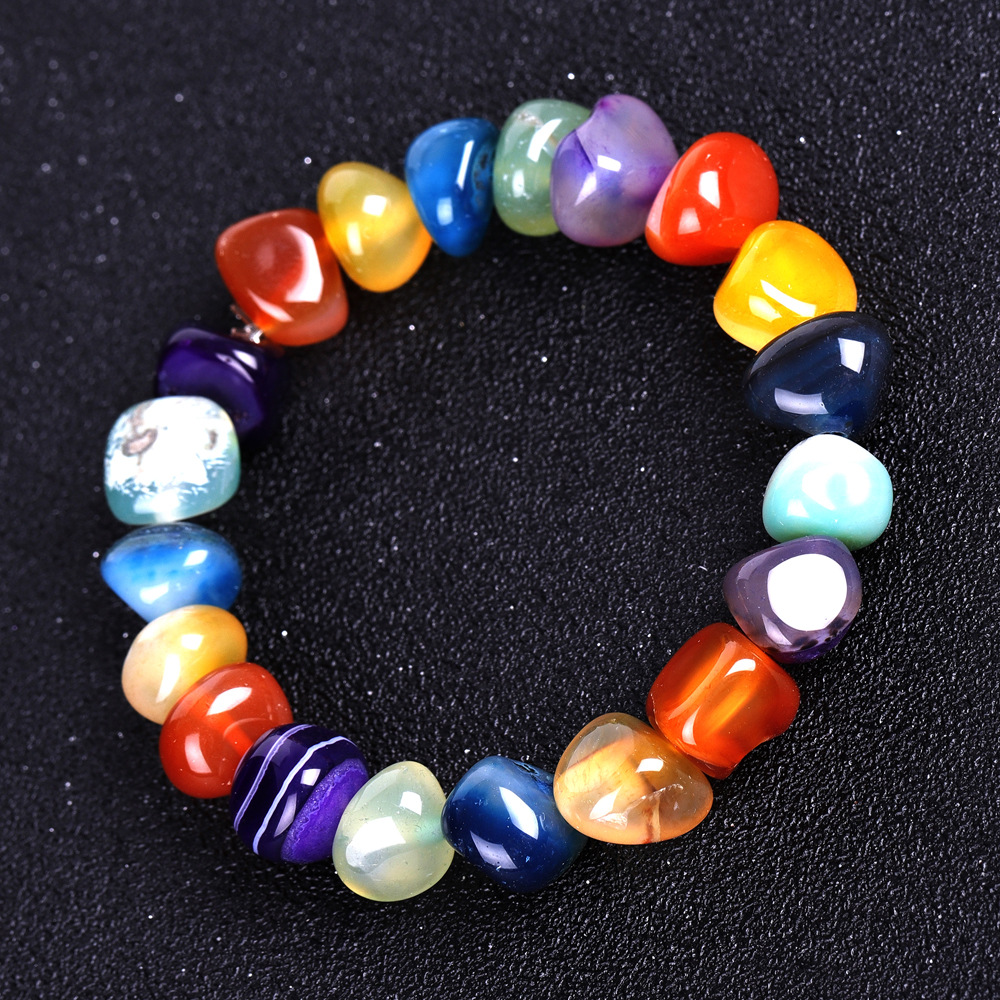 سوار من العقيق الطبيعي غير الم - مراجعة Bead Bracelet Men وسعره