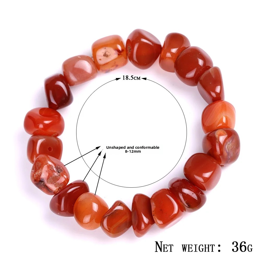 سوار من العقيق الطبيعي غير الم - مراجعة Bead Bracelet Men وسعره