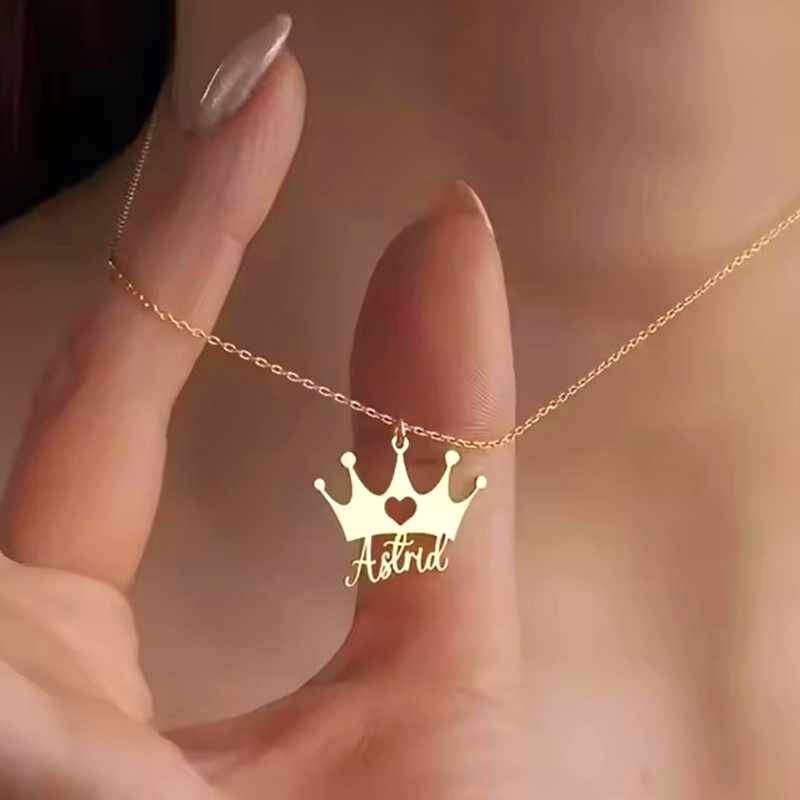 قلادات مخصصة على شكل تاج قلبي  - مراجعة Men Accessories Neck Chain وسعره