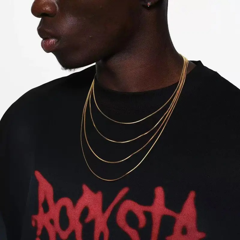 سلسلة عنق رجالية من الفولاذ ال - مراجعة Men Accessories Chain وسعره