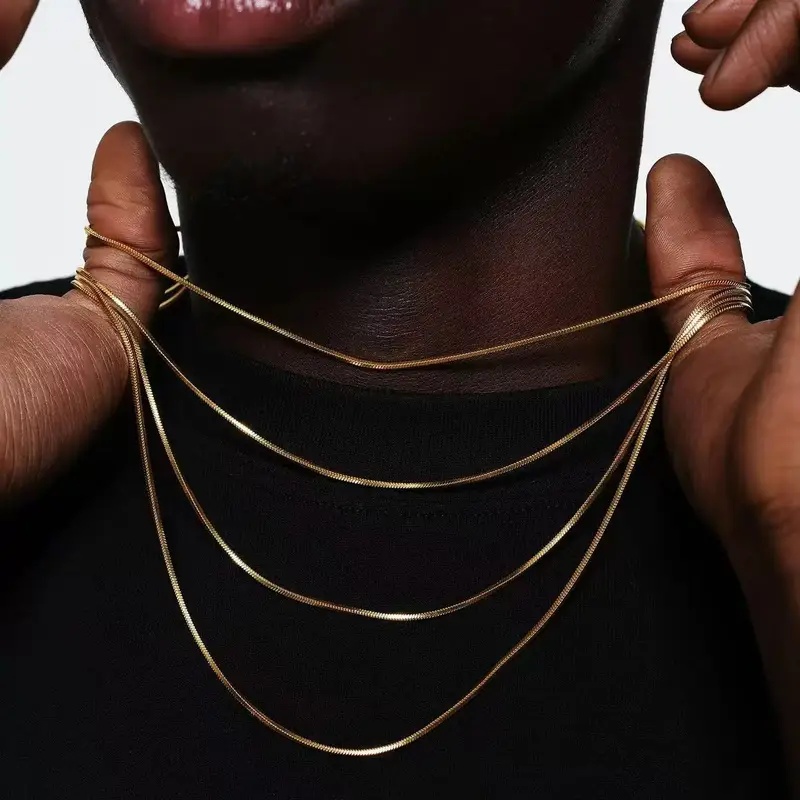 سلسلة عنق رجالية من الفولاذ ال - مراجعة Men Accessories Chain وسعره