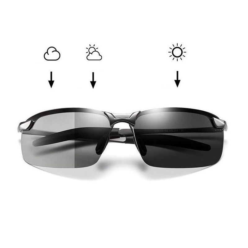 نظارات شمسية كلاسيكية متغيرة ا - مراجعة Sunglasses Polarized Men وسعره