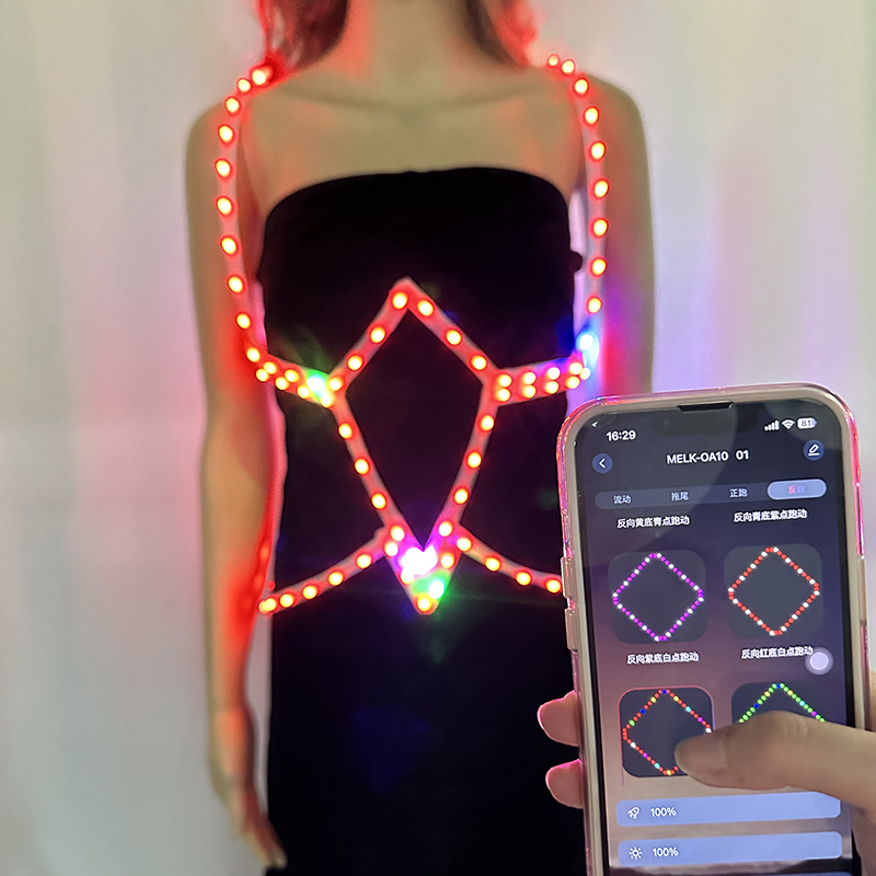 حزام متوهج متعدد الألوان للرجا - مراجعة Men Accessories App وسعره